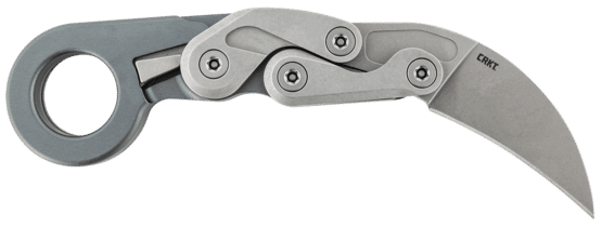 CRKT Provoke Compact Folding Karambit Knife with 2.26-inch hawkbill blade and stonewash handle